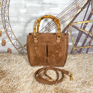 GUCCI RARE Vintage Bamboo Handle Bag